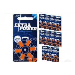 PILHA AUDITIVA EXTRA POWER 13 - 10 CARTELAS (60 BATERIAS)