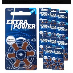 PILHA AUDITIVA EXTRA POWER 312 - 10 CARTELAS (60 BATERIAS)