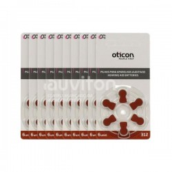 Kit 120 Baterias Pilha Aparelho Auditivo A312 Pr41 Oticon