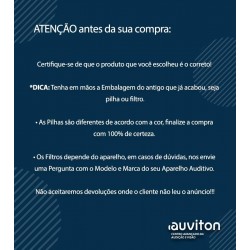 60 Pilhas Auditivas GN Tamanho 312/ P312/ Pr41 - 10 Cartelas