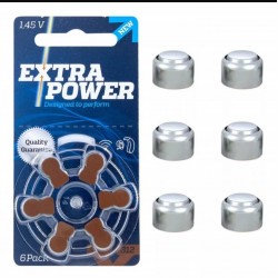 PILHA AUDITIVA 312 EXTRA POWER - 1 CARTELA COM 6 BATERIAS